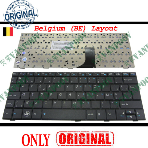 New AZERTY Laptop keyboard for ASUS Eee PC EeePC Shell 1005 1005HD 1005HA 1001 1008 1008HA 1001HA Black Belgium BE V109762AK1 ► Photo 1/5