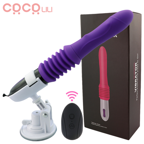 Thrusting Dildo Vibrator Automatic G spot Vibrator with Suction Cup Sex Toy for Women Hand-Free Sex Fun Anal Vibrator for Orgasm ► Photo 1/6