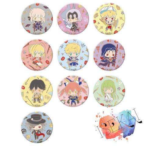 Fate Grand Order Anime Badge Saber Enkidu Gilgamesh Jeanne Alter Tamamo No Mae Cu Chulainn Edmond Metal Badge Brooch Pins ► Photo 1/1