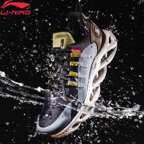 Li-Ning Men LN ARC Cushion Running Shoes Wearable Waterproof LiNing WATER SHELL Sport Shoes Wearable Sneakers ARHP245 SOND19 ► Photo 1/6