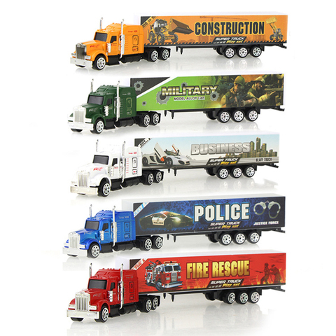 Simulation Container Alloy Car Truck Diecast Model Toys Vehicle 5 Colors Collection Educational Toy For Boy Kids Gift ► Photo 1/6