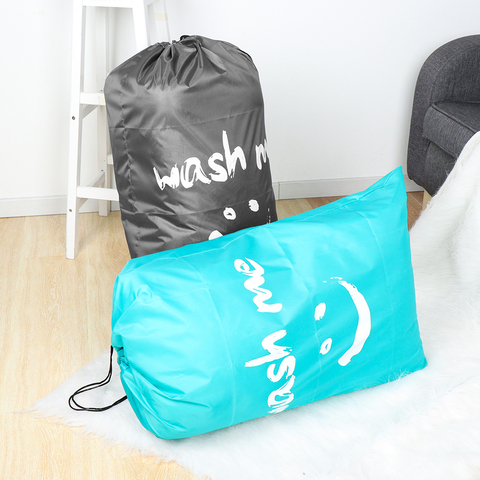 Washable Dirty Clothes Organizer Nylon Laundry Bag Wash Me Travel Storage Pouch Folding Bags Wash Drawstring Bag ► Photo 1/6