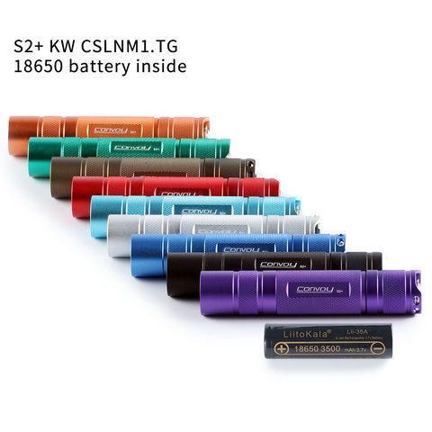 Convoy S2+ with KW CSLNM1.TG, 18650 flashlight ,torch,with 18650 lithium battery inside ► Photo 1/1