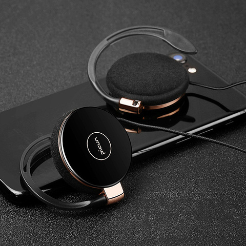 Picun L1 Stereo Ear Hook Sport Earphones for Smart Phone with Microphone Headset HiFi Running Headphones Volume Control Earpiece ► Photo 1/6