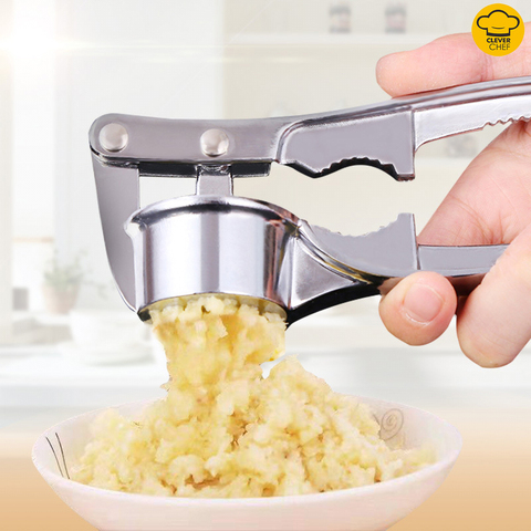 1pc Garlic Press, Roller Type Garlic Mincer Chopper, Kitchen Gadget For  Chef, Easy To Clean