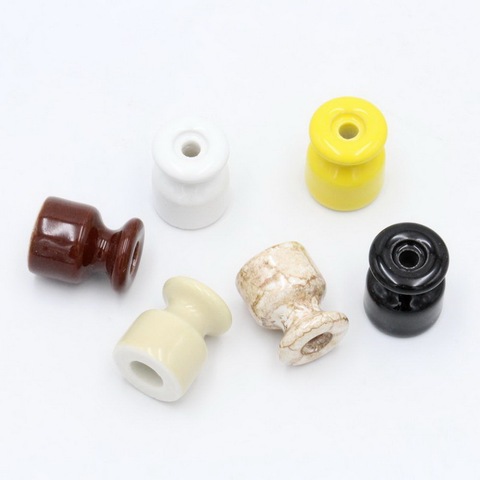 5 pieces 10 pieces 50 pieces Porcelain Insulator for Wall Wiring Ceramic Insulators With Screw ► Photo 1/6