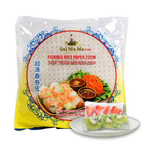 500g Vietnamese Spring Roll Rice Paper Transparent Crystal Skin Thin Rice Paper ► Photo 1/4