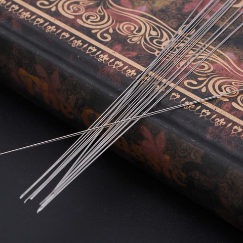 10x Big Eye Curved Beading Needles For DIY Bracelet Necklace Stringing 125x0.6mm  ► Photo 1/5