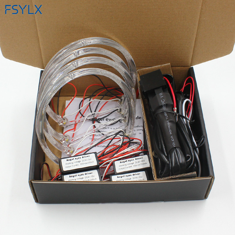 FSYLX SMD LED Angel Eyes for BMW E46 Non Projector Car SMD LED