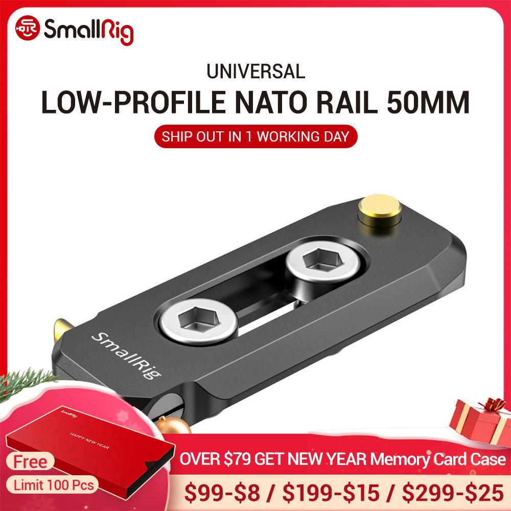SmallRig Low-profile 6mm thick NATO Rail 50mm with NATO clamp for quick release 1/4