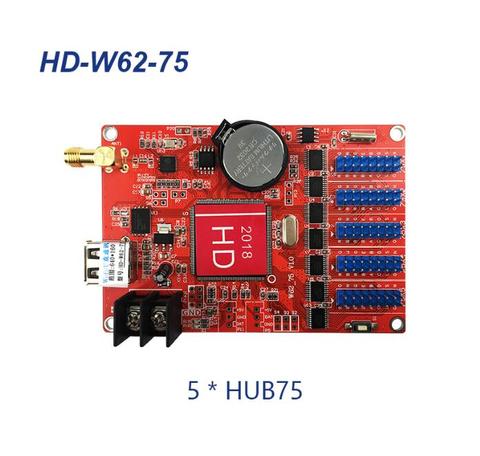 HD-W62-75 Hub75B Ports Small Graphic LED Controller Smart Setting Work for P4 P5 P10 Full Color  Module ► Photo 1/4