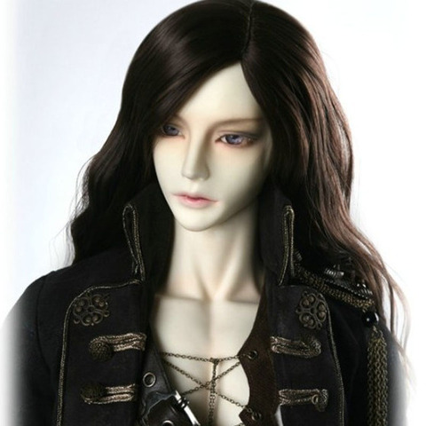 1/3 1/4 1/6 1/8 Bjd Wig HighTemperature Long Fashion Wavy Black Uncle's Bjd Wig SD For BJD Doll Wig ► Photo 1/5