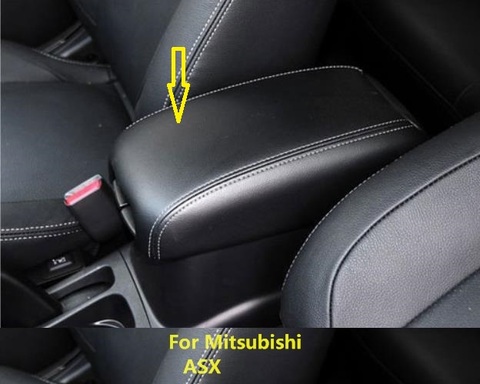 Customzied Microfibre Leather Center Armrest Cover For Mitsubishi ASX  car accessories interior  upgrade ► Photo 1/6