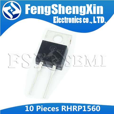 10pcs/lot RHRP1560 TO-220-2 RHR1560 Hyperfast Diodes ► Photo 1/2