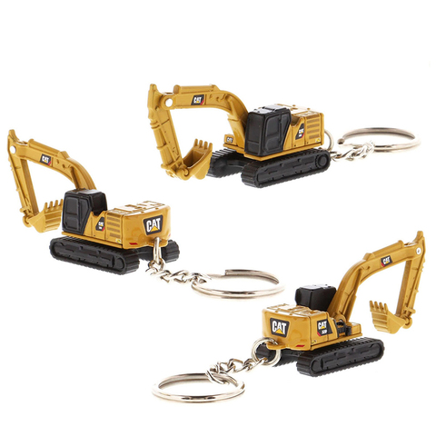 Diecast Mini CAT 320 Engineering Vehicle Model Keychain Pendant Alloy Excavator Small Gift Decoration Souvenir Excavator ► Photo 1/5