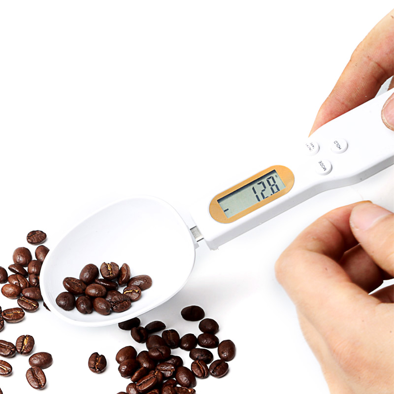 500g/0.1g Portable LCD Digital Kitchen Scale Measuring Spoon Coffee Sugar  Gram Electronic Spoon Weight Volumn Food Scale