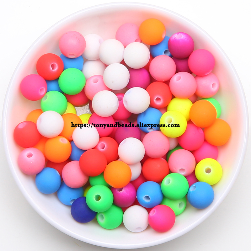 6mm Florescent Blend Acrylic Spacer Beads, Spacer Beads for