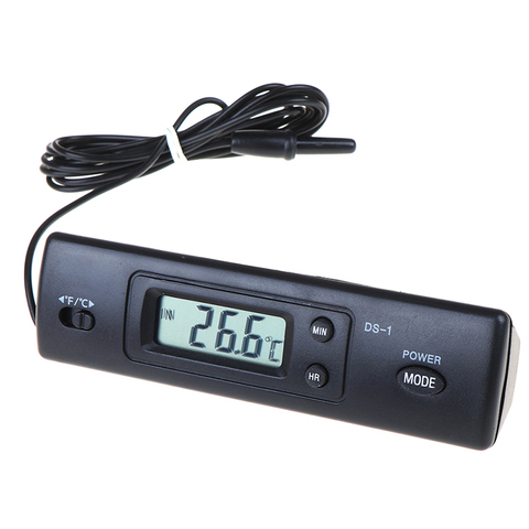 Auto Car In-Outdoor Thermometer W/Sensor For A/C Digital LCD Display ► Photo 1/6