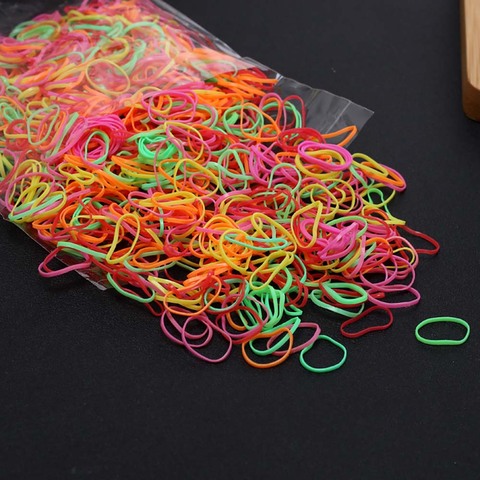 200pcs/bag Mixed Colorful Rubber Bands Girls Pet Dog DIY Hair Bows Grooming Hairpin Hair Accessories For small dog supply ► Photo 1/6