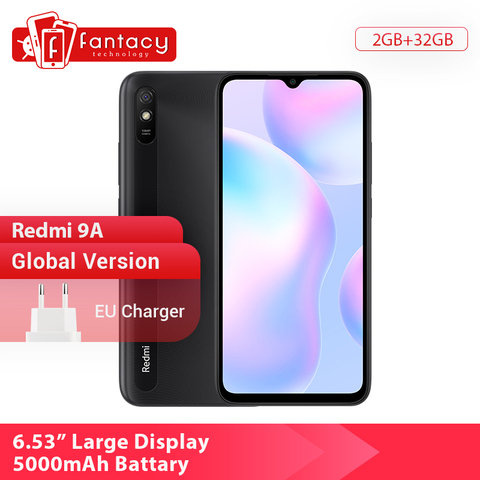 New Global Version Xiaomi Redmi 9A 9 A Smartphone 2GB 32GB MTK Helio G25 Octa Core 6.53 inch 5000mAh 13MP Camera Mobile Phones ► Photo 1/6