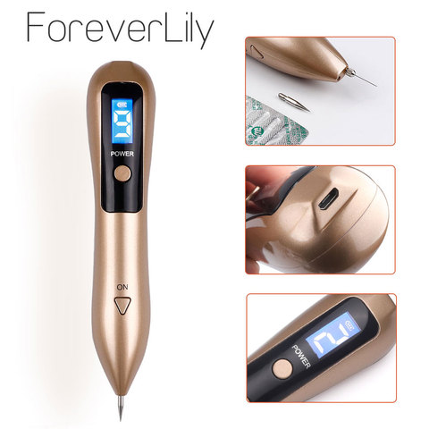 Laser Spot Removal Pen Mole Removal Dark Spot Remover Point Pen Skin Wart Tag Tattoo Removal Beauty Tool LCD Skin Care ► Photo 1/6