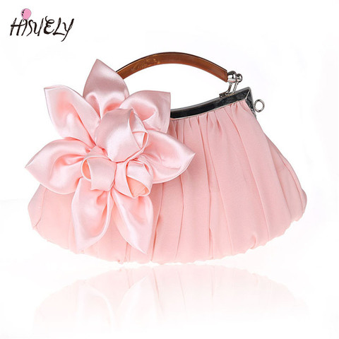 New 2022 high quality Women Bowknot Purse Handbag Evening Party Bag Satin Clutch bags  For Wedding Prom Party Purse Women WY10 ► Photo 1/6