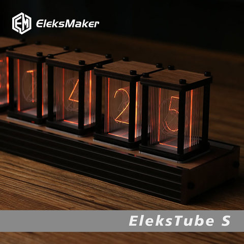 very cool![EleksMaker] EleksTube RGB quasi glow tube clock DIY suite creative digital clock ► Photo 1/5