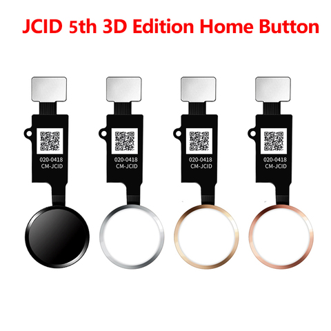 JC Home Button JCID 5th Generation 3D Universal Touch Fingerprint Flex Cable For iPhone 7 7plus 8 8plus Return Button ► Photo 1/4