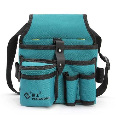 Canvas Hardware Oxford Kit Electrician Kit Waterproof Wearable Thicken Multifunction Waist Bag Waist Hanging Type Tool Bag ► Photo 1/6