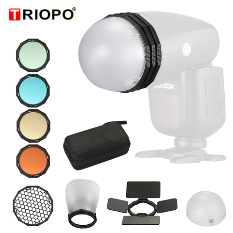 TRIOPO Magnetic Round Head Flash Accessory Kit For Godox V1 H200R Photography Replacement Parts For TRIOPO R1 F1-200 ► Photo 1/6