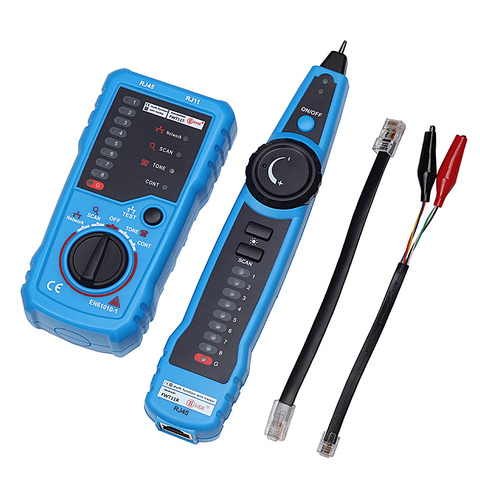 Elisona RJ11 RJ45 Cat5 Cat6 Telephone Wire Network Tracker Tracer Toner Ethernet LAN Cable Tester Detector Line Finder Gadgets ► Photo 1/6