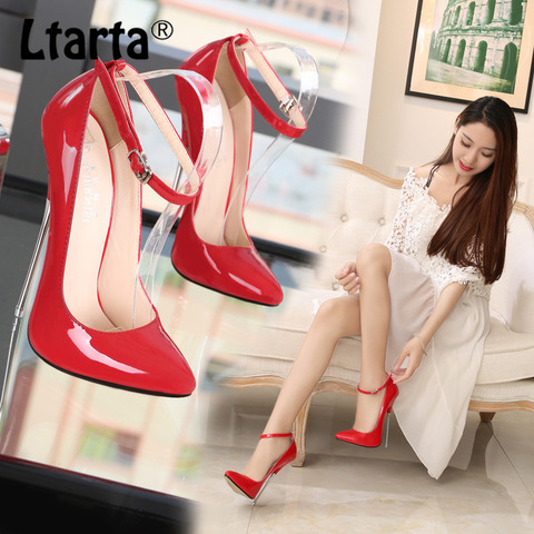 LTARTA Fashion Nightclub Size 16CM High-heeled T Walk Show High Heels Womens Shoes  Sexy Heels High Heels  Red Shoes Woman WZ ► Photo 1/6