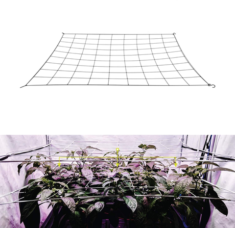 4'' Mesh Trellis Netting Plant Support  Elastic Net for 2/3/4/5/8Ft Indoor Hydroponics Grow Tent Kit Low Stress Training ► Photo 1/6