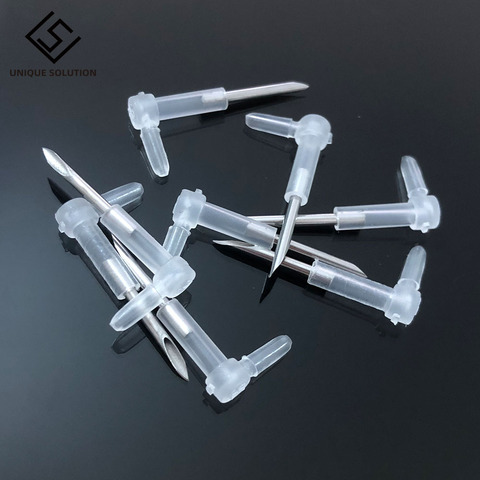 4-40PCS/Lot DIY CISS L Bend Elbow With Long Steel Sharp Needle Ink Tube Elbow CISS Hose Elbow Tube Connector Elbow Length 27MM ► Photo 1/6