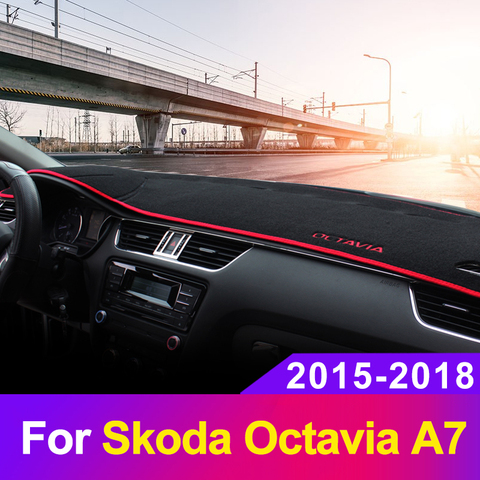 For Skoda Octavia Mk3 A7 5E 2015-2022 Car Dashboard Cover Mat Sun Shade Pad  Instrument panel Carpets Protect Anti-UV Accessories - Price history &  Review, AliExpress Seller - Shop2960025 Store