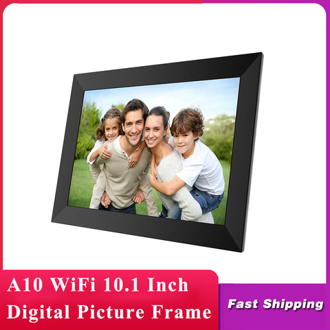 A10 WiFi 10.1 Inch Digital Picture Frame 1280 x 800 IPS Touch Screen 16GB Smart Photo Frame APP Control With Detachable Holder ► Photo 1/6
