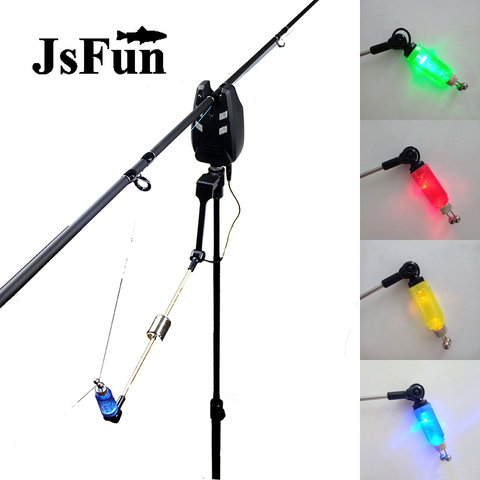 Carp Fishing Tackle Set Fishing Bite Alarm Swinger Alarms Indicator  4 colors with Fishing Bank Sticks FO243 ► Photo 1/6