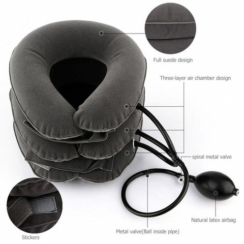 U Shape Inflatable Neck Cervical Vertebra Traction Device Neck Shoulder Pain Relax Massager Pillow Relief Headache Health Care ► Photo 1/6