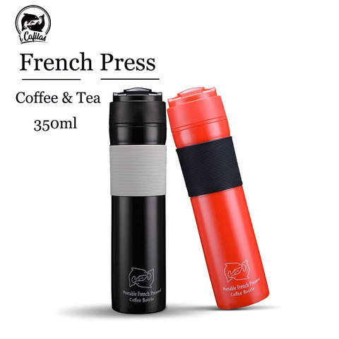 Portable French Press Coffee Maker Insulated Travel Mug Premium Group for Coffee & Tea ► Photo 1/6