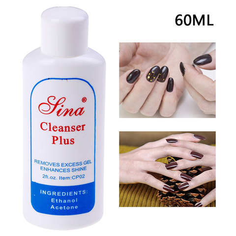 Liquid Surface Sticky Degreaser For Nail UV Gel Polish Excess Remover 60ML Cleanser Plus Layer Residue Nail Art Acrylic Clean ► Photo 1/6