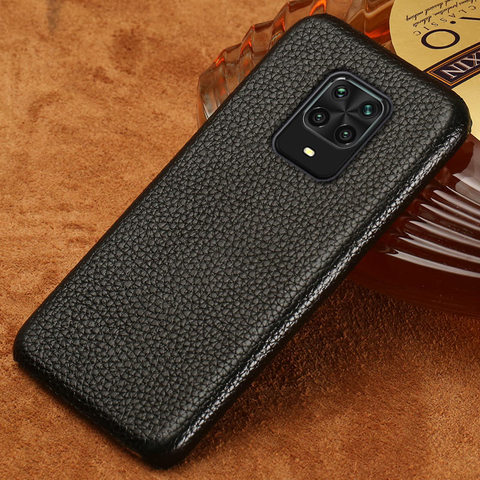 Genuine Cowhide Leather Phone Case for Xiaomi Redmi Note 9 Pro 9S Note 8 Pro 8T 7 Cover For Mi 10 8 9 9T Pro Note 10 Lite A3 A2 ► Photo 1/6