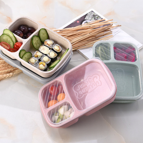 Separate lunch box Portable Bento Box Lunchbox Leakproof Food Container Microwave oven Dinnerware for Students ► Photo 1/6