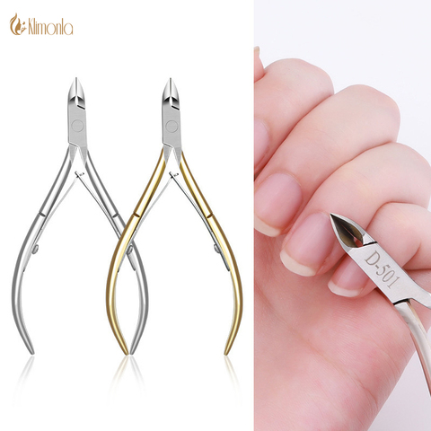 Stainless Steel Cuticle Nipper Professional Remover Scissors Finger Care Manicure Nail Clipper Dead Skin Tools Gold and Sliver ► Photo 1/6