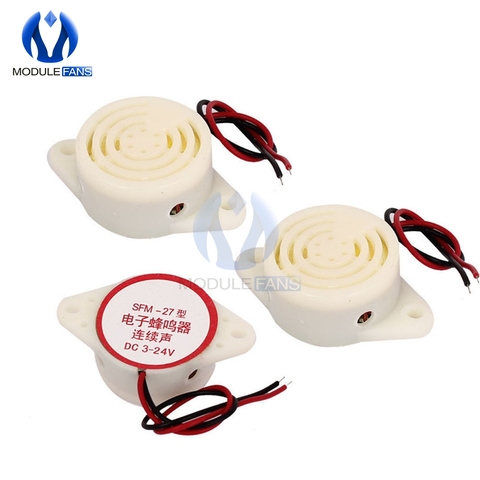 2PCS SFM-27 DC 3-24V 90DB Intermittent Beep Alarm Electronic Buzzer Sounder Diy Electronic Module Diy Kit ► Photo 1/3