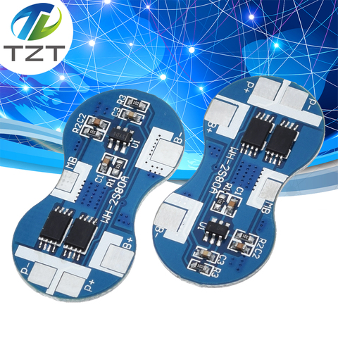 2S Li-ion 18650 Lithium Battery Charger Protection Board 7.4V Overcurrent Overcharge Overdischarge Protection 4A 2 Series BMS ► Photo 1/6