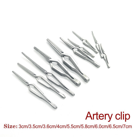 Arterial venous clamping micro-device clip-down device temporary blocking clip hemostasis artery Stainless steel ► Photo 1/6