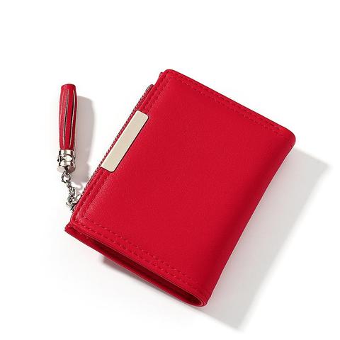 Pu Leather Women Wallet Small Tassel Coin Purse Pocket Simple Casual Mini Female Wallet Brand Designer Girl Wallet Change Purse ► Photo 1/6