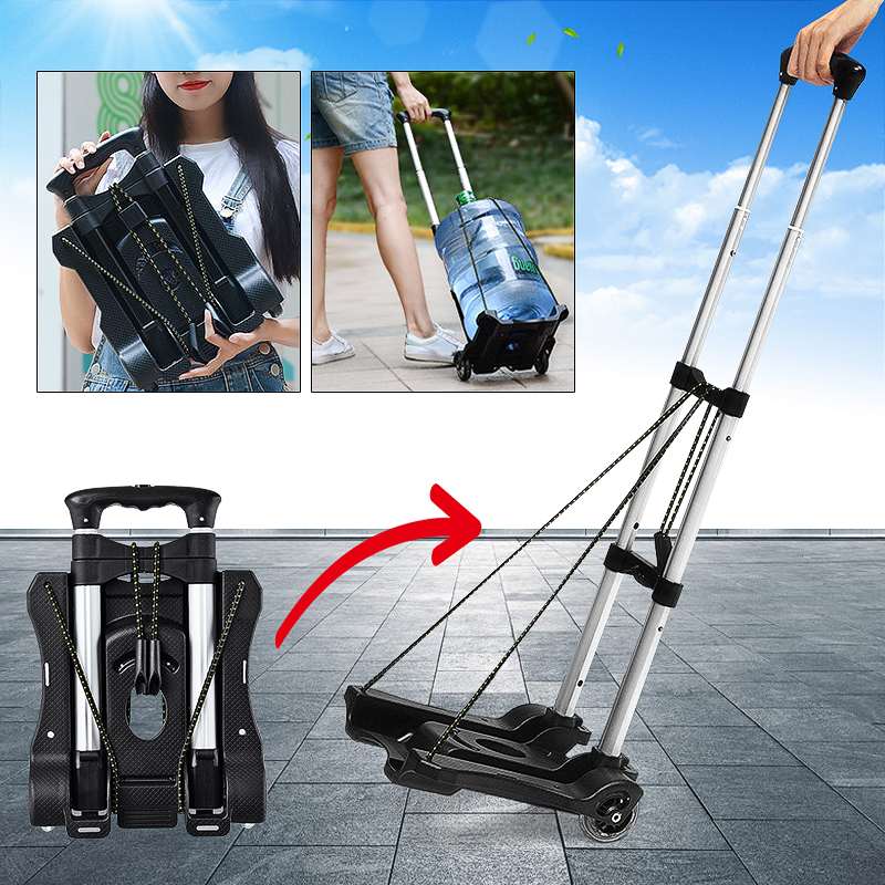 Folding Luggage Car Bearing capacity Luggage Easy to carry trolley suitcase Schoolbags Shopping Carts ► Photo 1/6