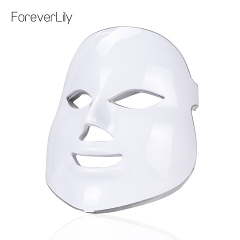 NOBOX-Foreverlily 7 Colors LED Facial Mask Face Mask Skin Care Beauty Mask Photon Therapy Light Skin Rejuvenation Facial PDT ► Photo 1/6