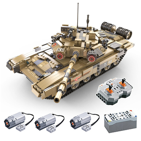 1773 Pcs Bricks CADA Remote Control Military Tank Technic Car Model Building Blocks Boy Birthday Present Kids Gifts RC Toys ► Photo 1/6